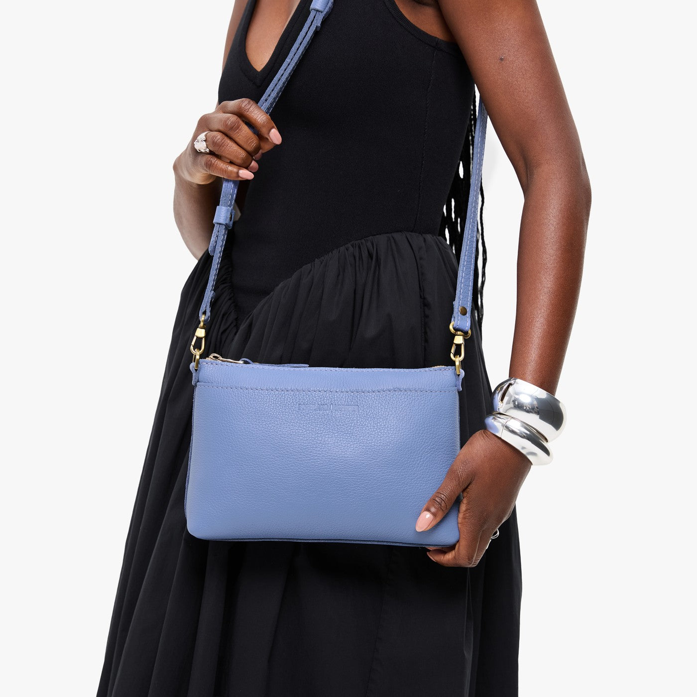 Aster*Small | Zip top crossbody bag with detachable strap