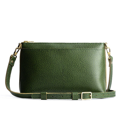 Avocado*Small | Zip top petite crossbody bag with detachable strap
