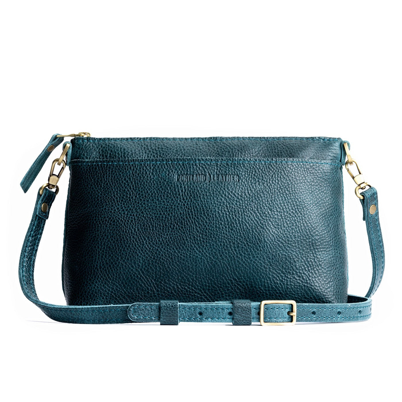 Lagoon*Small | Zip top petite crossbody bag with detachable strap