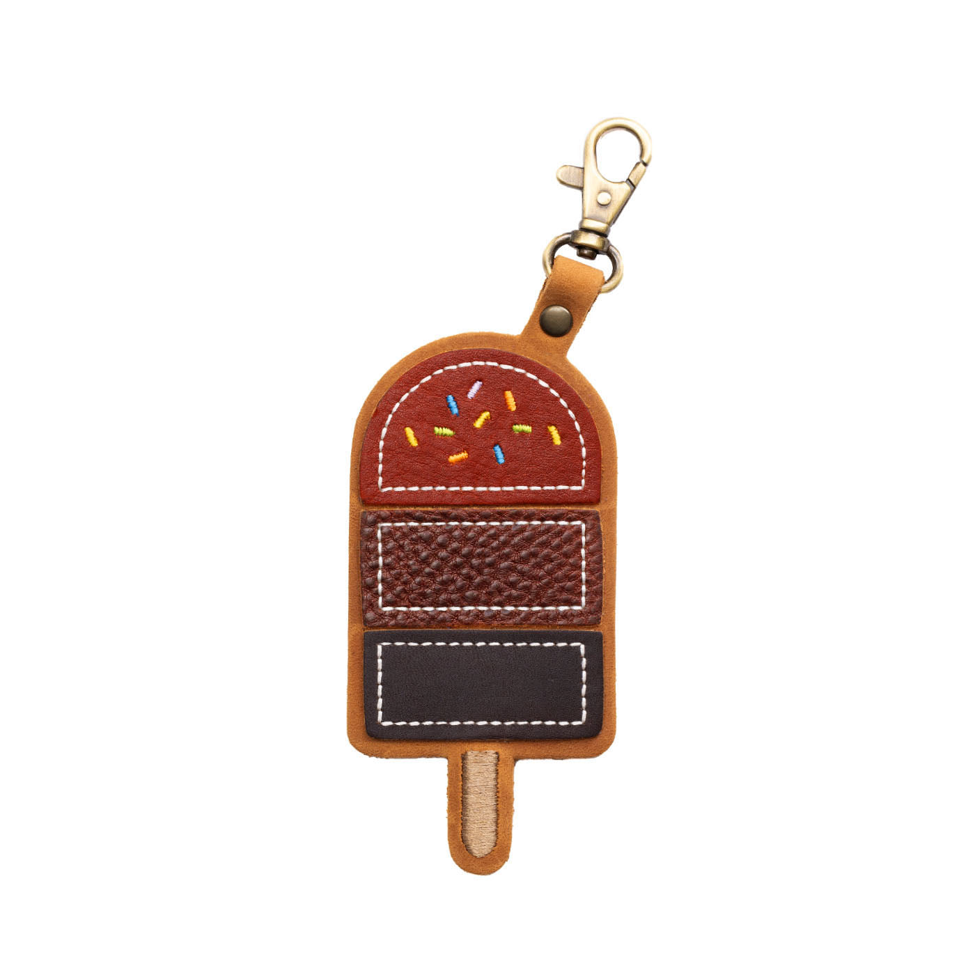 Chestnut | Popsicle keychain with a lobster clasp