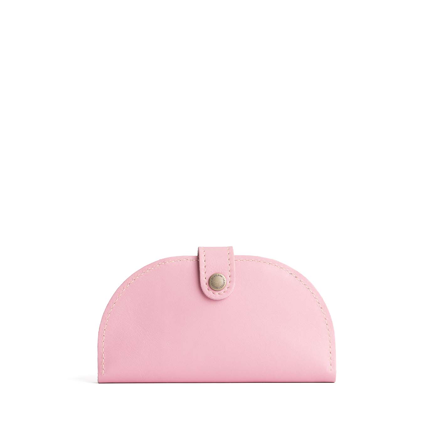 Vintage Pink | Semicircle bifold wallet with snap closure