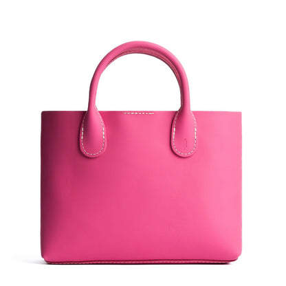 Margot*Large | Mid-size tote purse with structured leather handles and crossbody strap