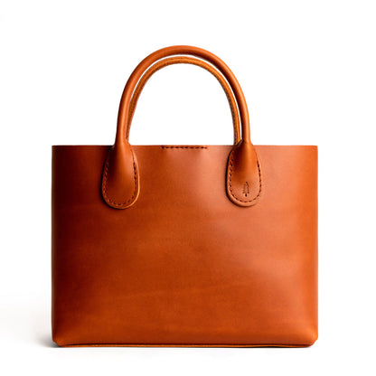 Tuscany*Large | Mid-size tote purse with structured leather handles and crossbody strap