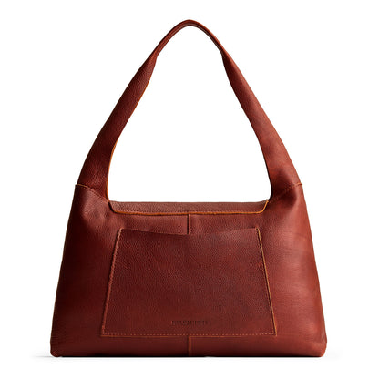 Nutmeg*Large | Slouchy triangle shaped shoulder bag with a flap