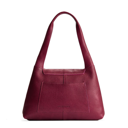 Orchid*Medium | Slouchy triangle shaped shoulder bag with a flap