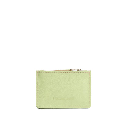 Shadow Lime | Compact wallet with snap closure and zippered pouch