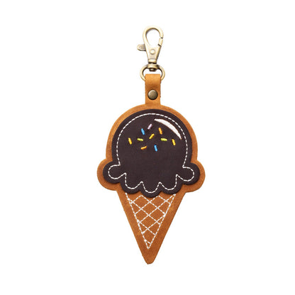 Grizzly | Ice Cream Shaped Keychain with swivel clasp
