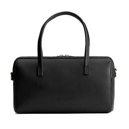 Black*Oversized | Mini duffle shaped handbag with crossbody strap