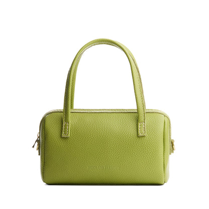 Wasabi*Small | Mini duffle shaped handbag with crossbody strap