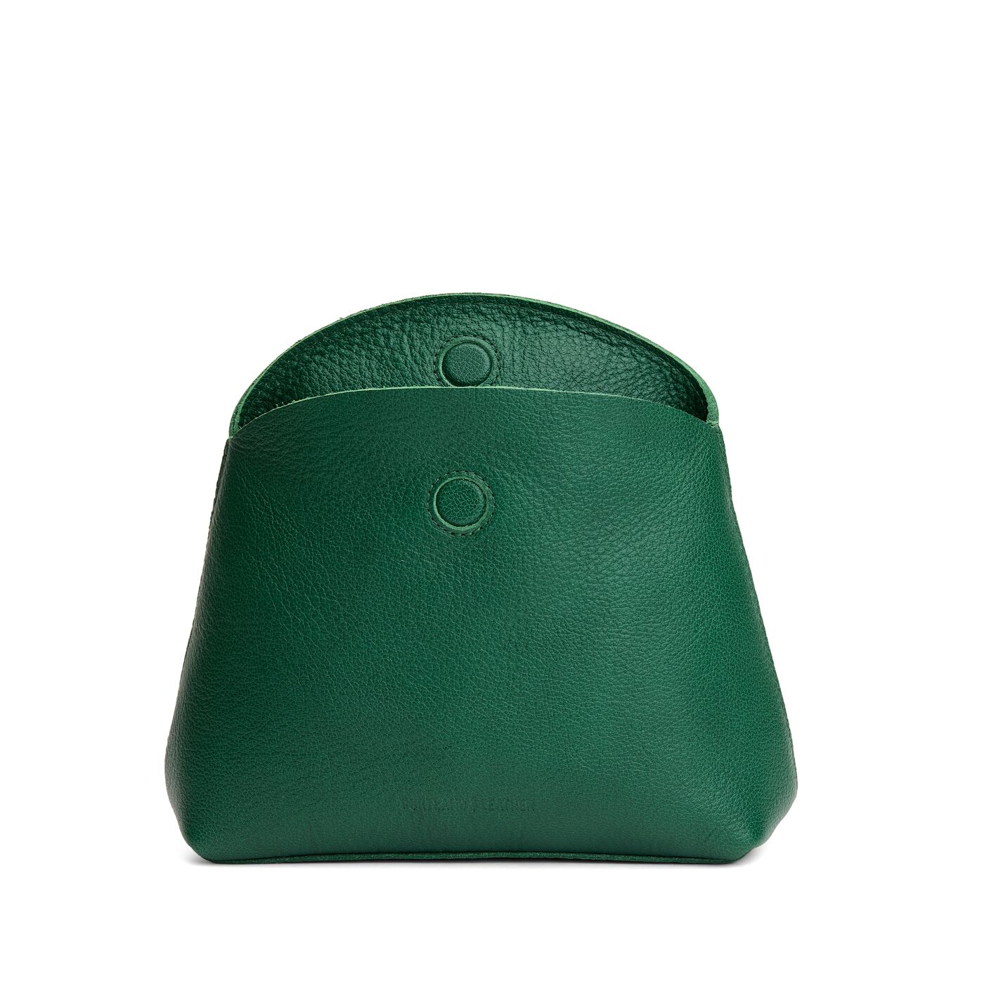 Bacalar | Leather pouch with a folded magnetic closure
