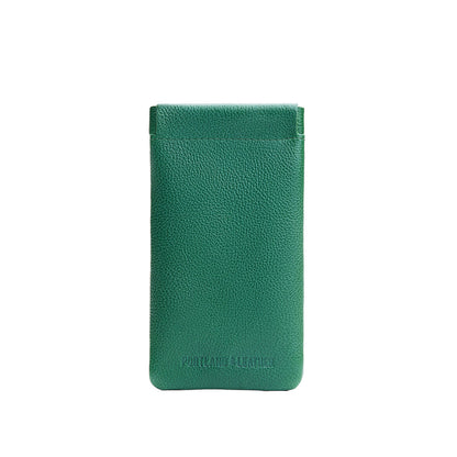 Bacalar | Leather glasses case with hidden metal spring closure