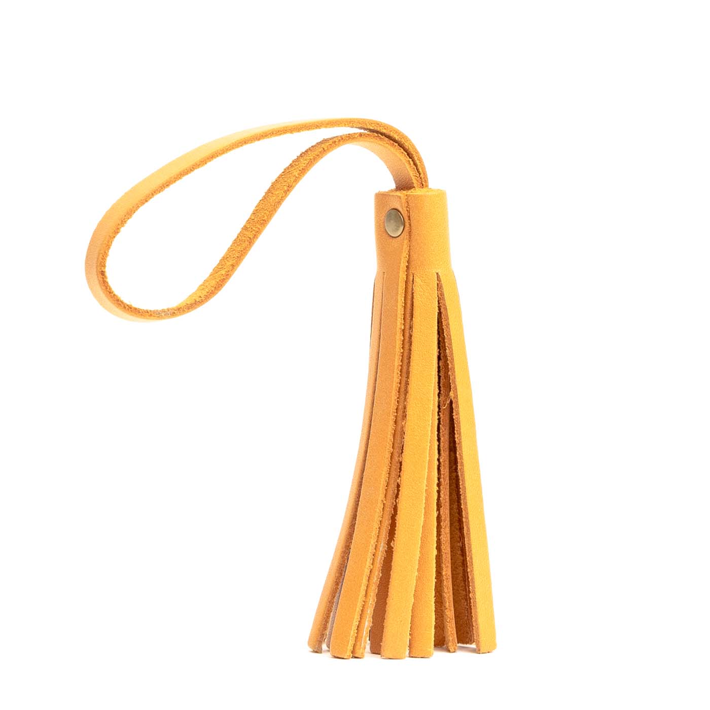 Sunflower*Large | Fringed leather tassel with leather loop
