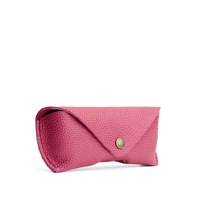 Wild Rose | Leather sunglasses case with snap closure