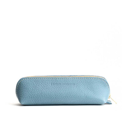 All Color: Dream | Leather pouch with curved seams and top zipper