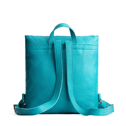 Baja*Large | Square slim leather tote backpack