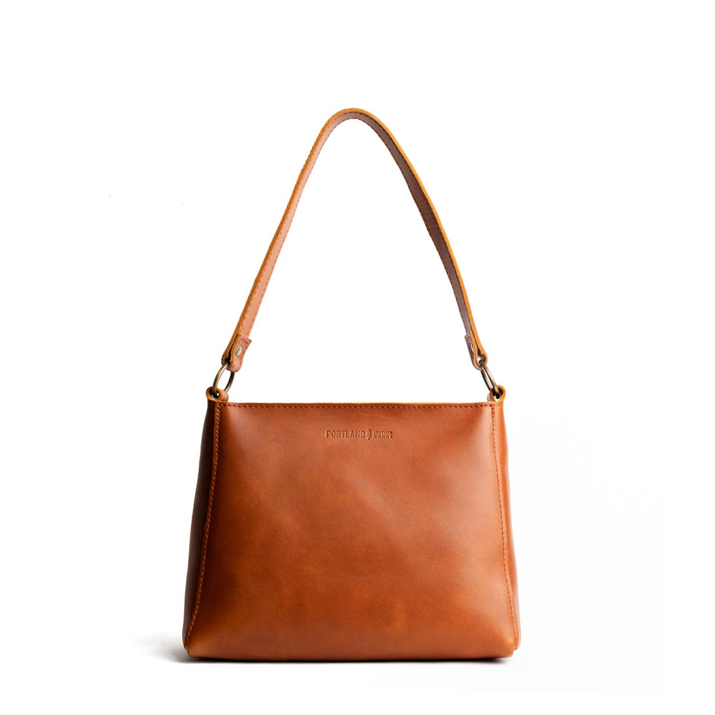 Honey*Small | Triangular shoulder bag with antiqued brass finished hardware