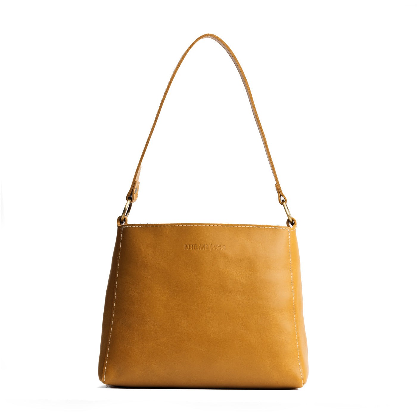 Mango*Small | Triangular shoulder bag with antiqued brass finished hardware