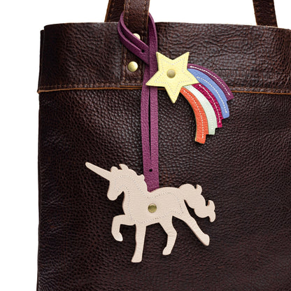 Pebbled Bone | Unicorn and Shooting star duel ended tassel