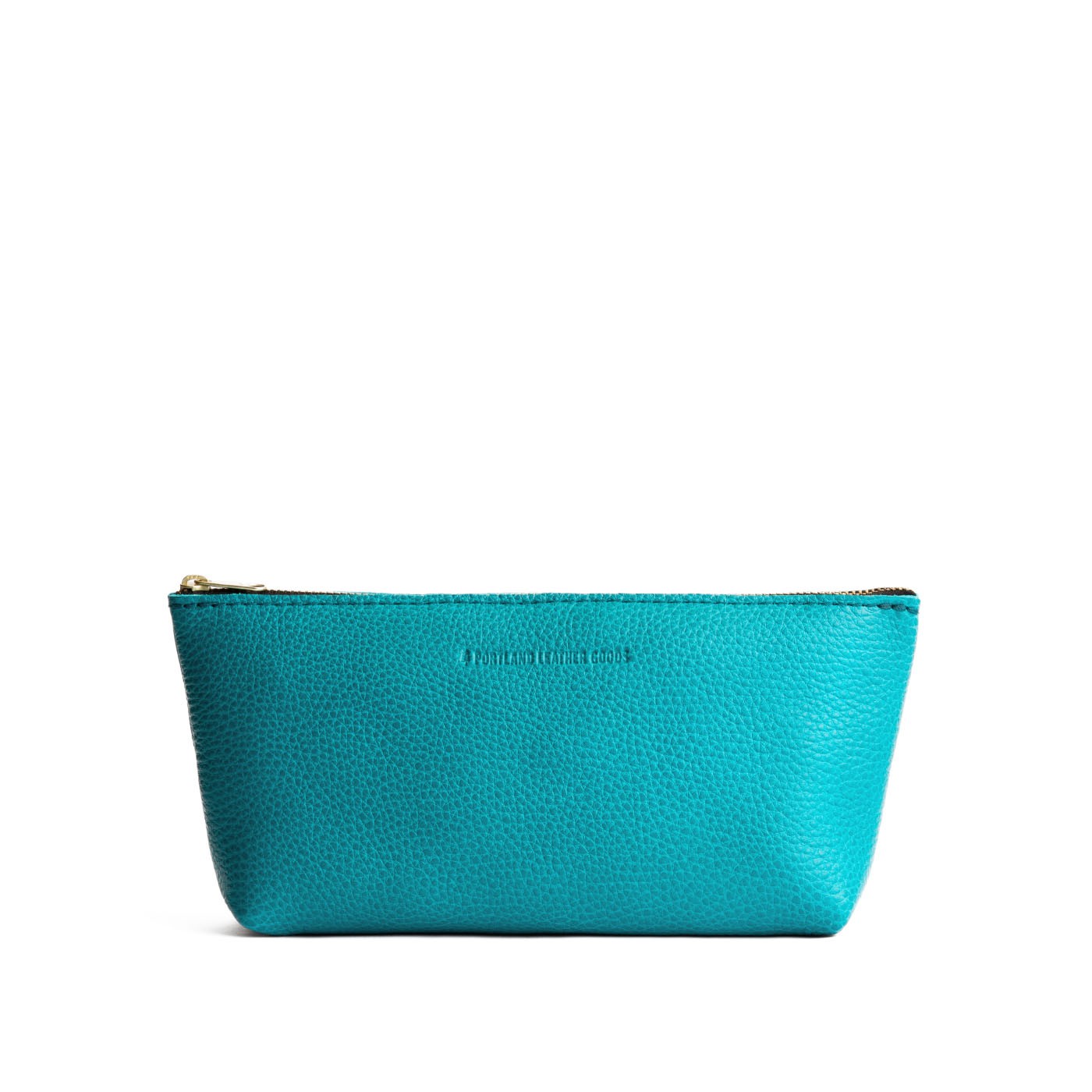 Baja | Leather utility bag pouch with top zipper