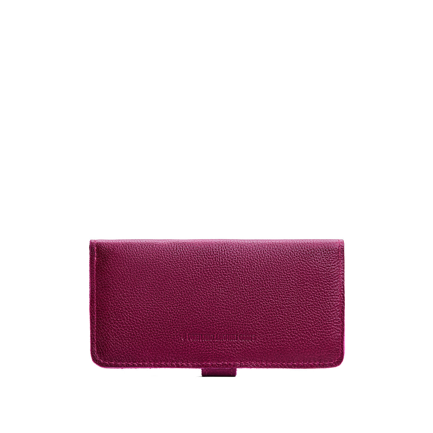 Orchid | Leather wallet with snap closure